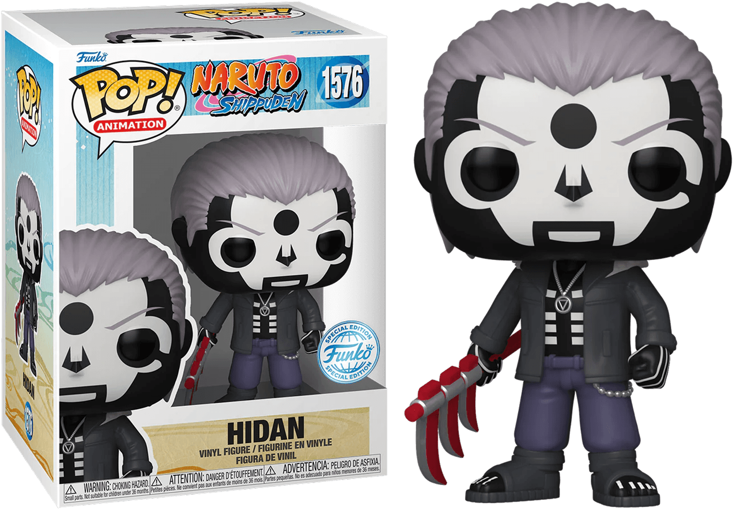 FUN77158 Naruto - Hidan (with jacket) US Exclusive Pop! Vinyl [RS] - Funko - Titan Pop Culture