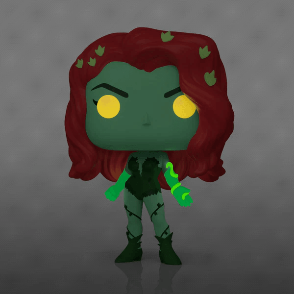 FUN77162 Harley Quinn: Animated - Poison Ivy (Plant Suit) US Exclusive Glow Pop! Vinyl [RS] - Funko - Titan Pop Culture