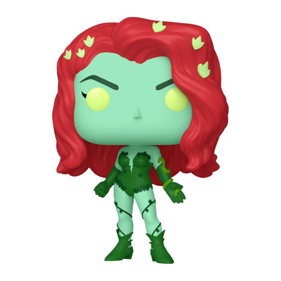 FUN77162 Harley Quinn: Animated - Poison Ivy (Plant Suit) US Exclusive Glow Pop! Vinyl [RS] - Funko - Titan Pop Culture