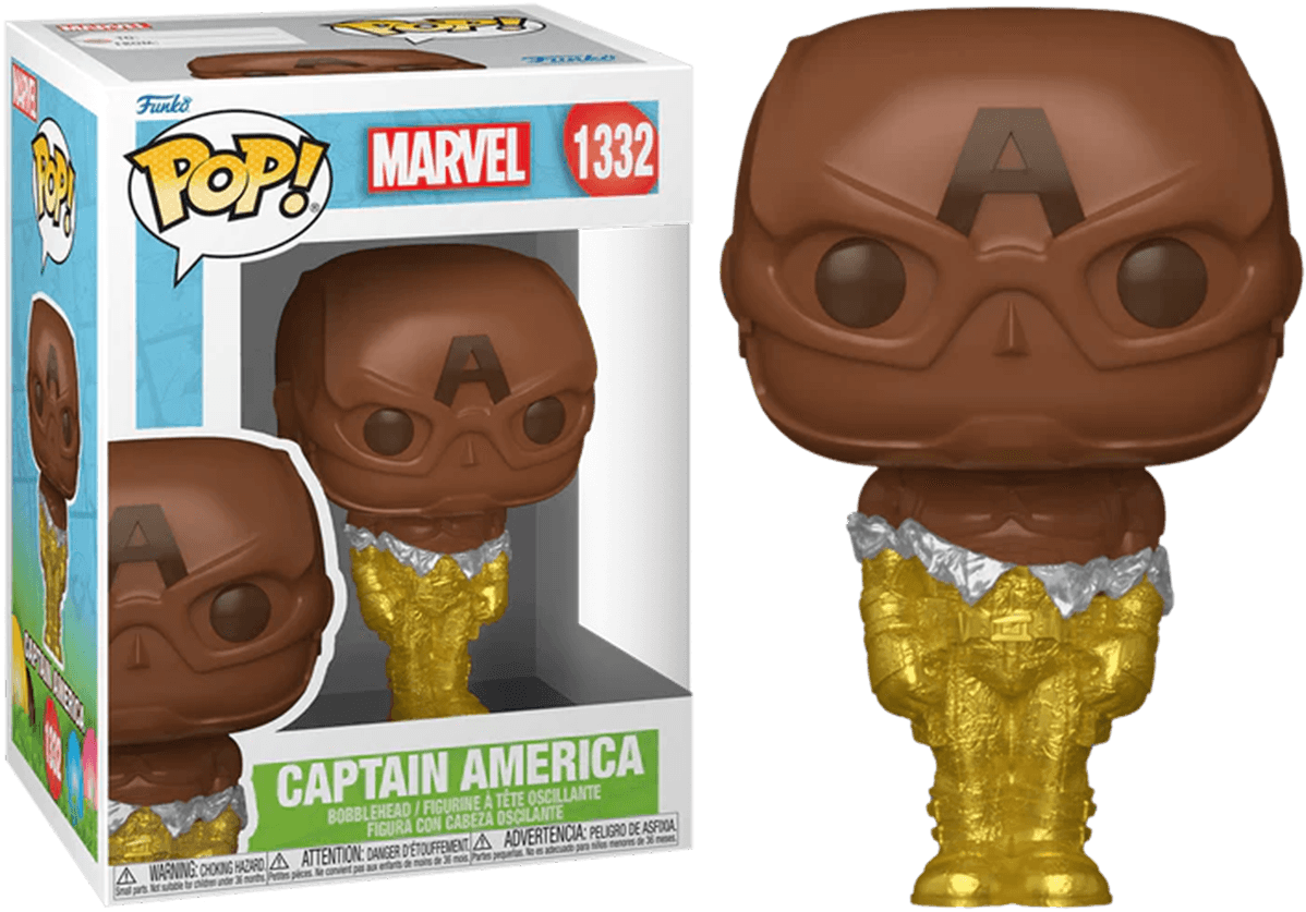 FUN77170 Marvel Comics - Captain America (Easter Chocolate) Pop! Vinyl - Funko - Titan Pop Culture