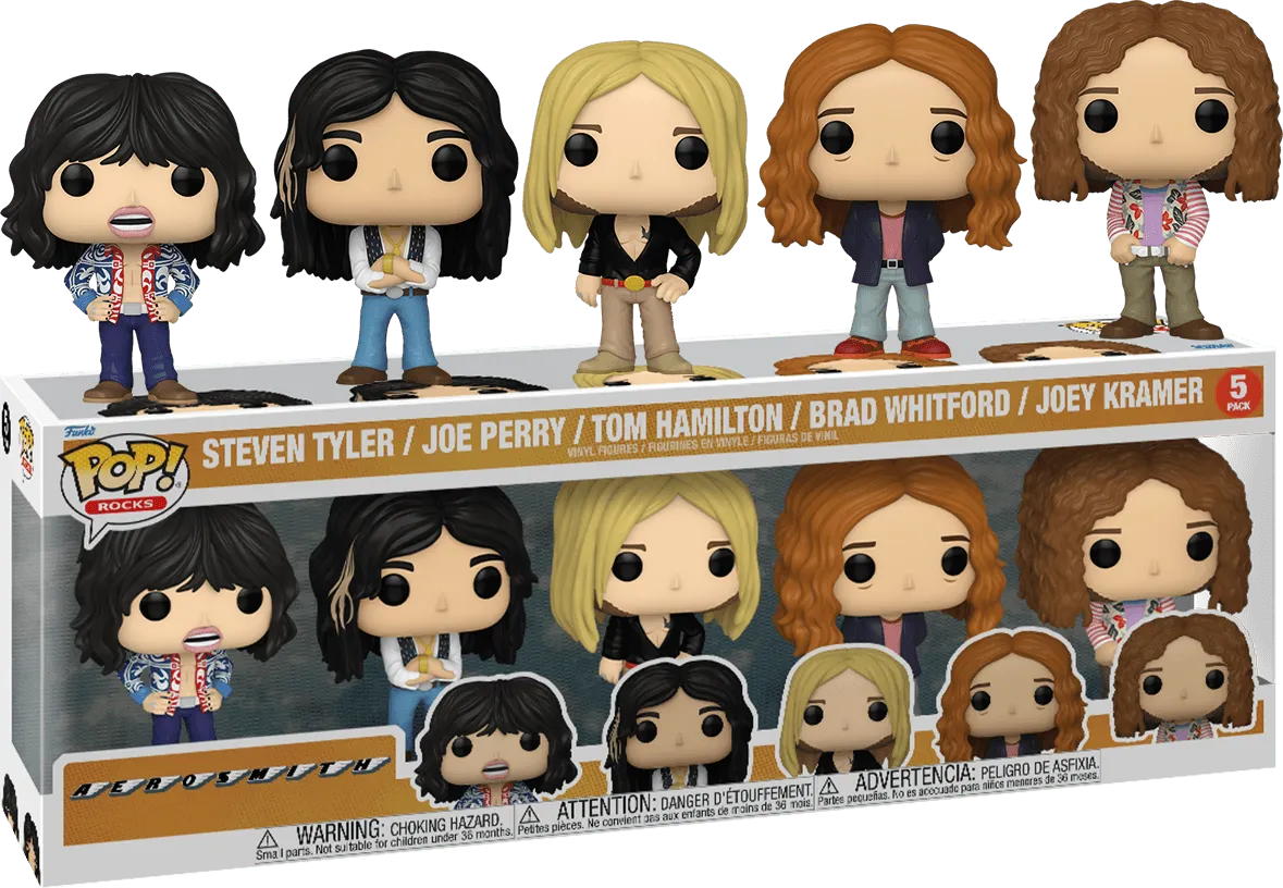 FUN77189 Aerosmith - Band Line-Up Pop! Vinyl 5-Pack - Funko - Titan Pop Culture