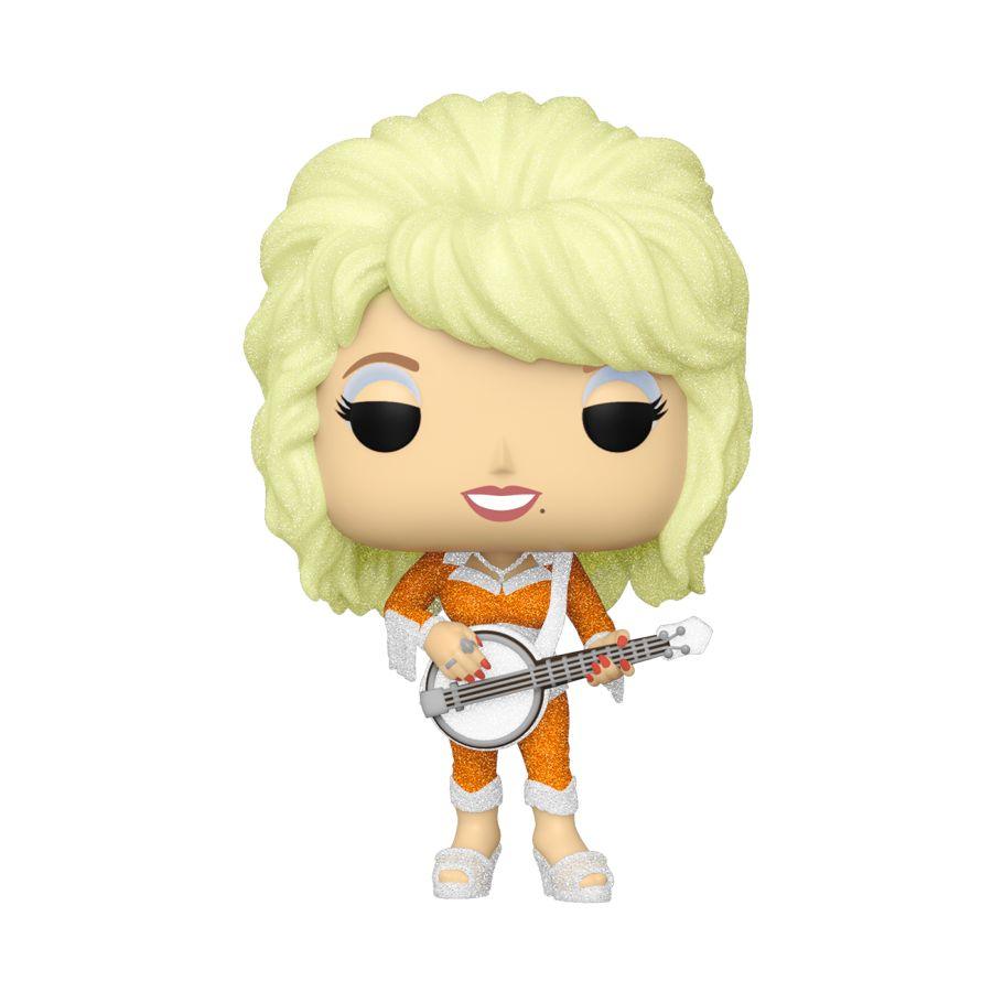 FUN77380 Dolly Parton - Dolly Parton with Guitar US Exclusive Diamond Glitter Pop! Vinyl [RS] - Funko - Titan Pop Culture