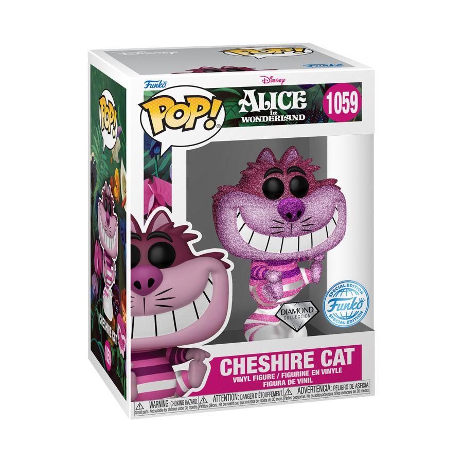 FUN77382 Alice in Wonderland - Cheshire Cat US Exclusive Diamond Glitter Pop! Vinyl [RS] - Funko - Titan Pop Culture