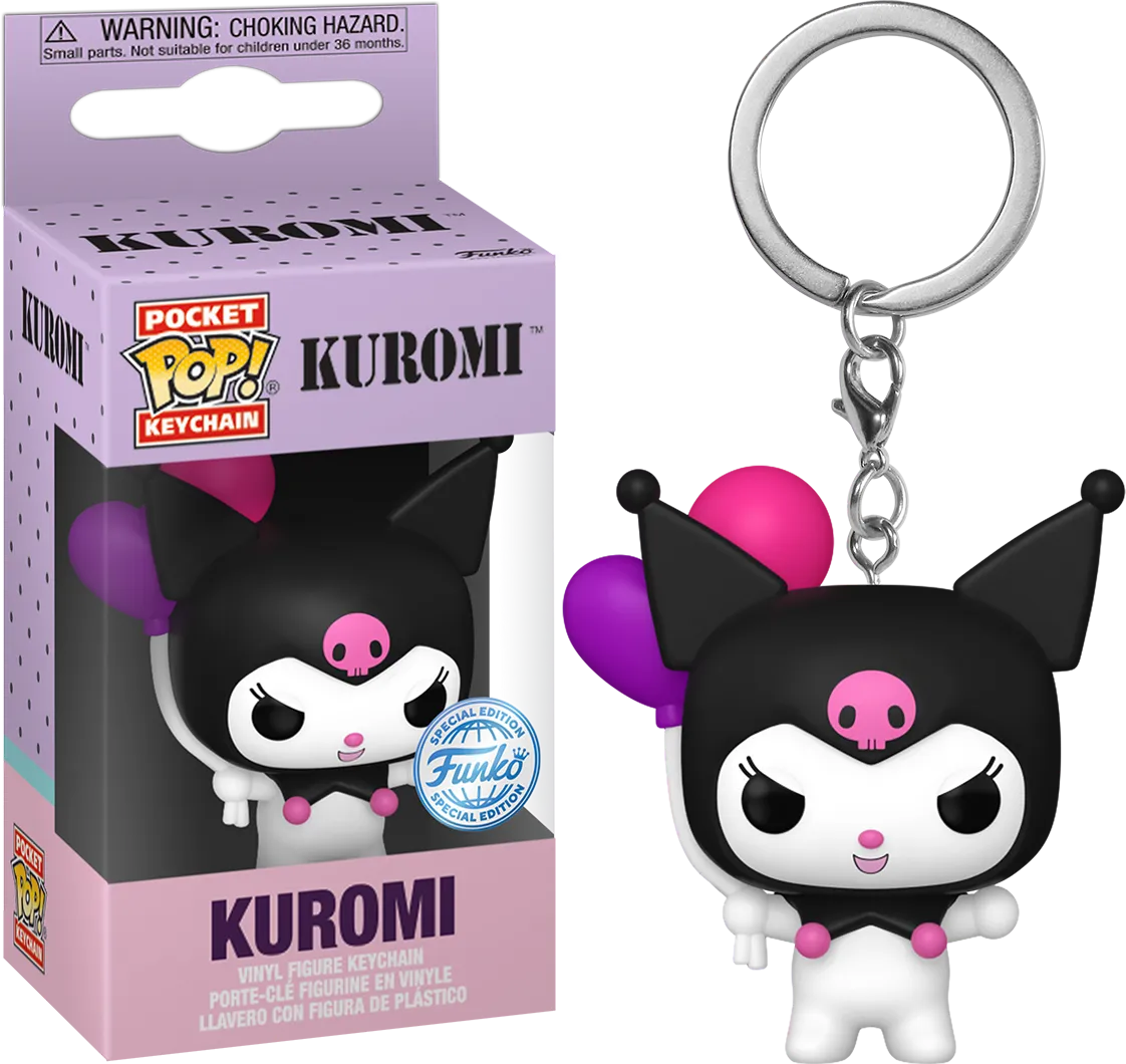 FUN77394 Hello Kitty - Kuromi US Exclusive Pop! Keychain [RS] - Funko - Titan Pop Culture