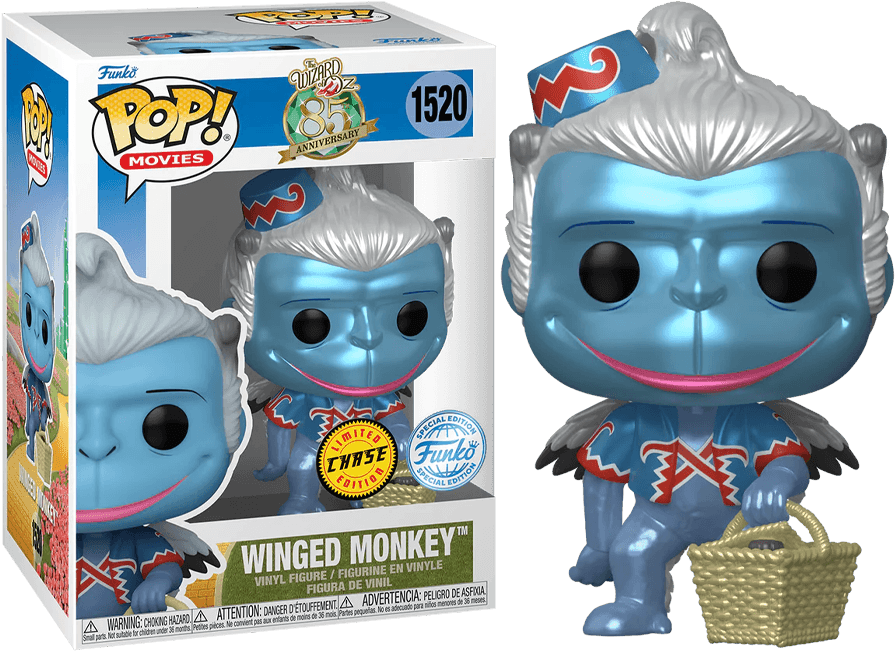 FUN77423 Wizard of Oz - Winged Monkey (with chase) US Exclusive Pop! Vinyl [RS] - Funko TBA - Titan Pop Culture