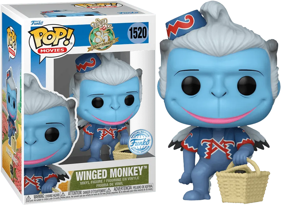 FUN77423 Wizard of Oz - Winged Monkey (with chase) US Exclusive Pop! Vinyl [RS] - Funko TBA - Titan Pop Culture