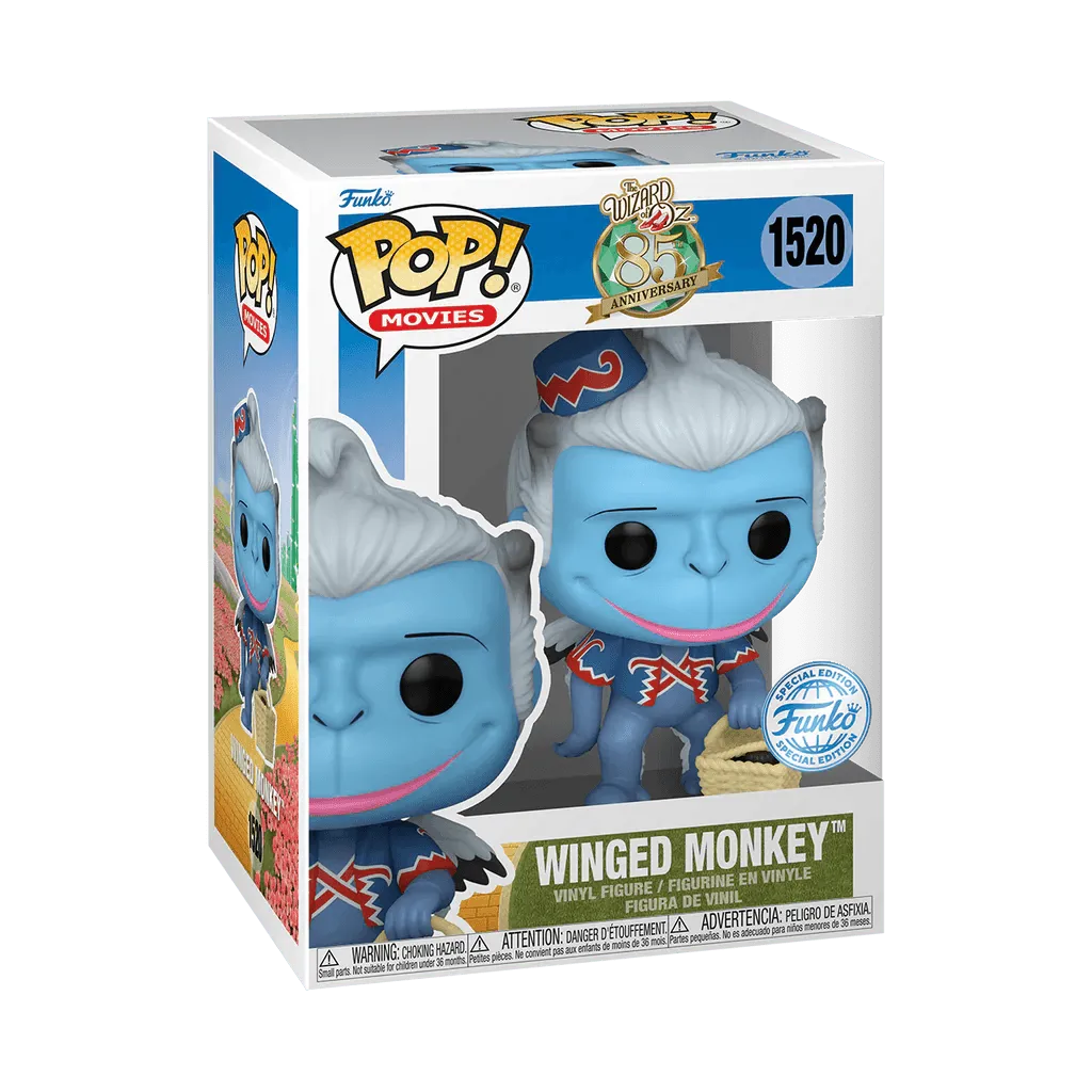 FUN77423 Wizard of Oz - Winged Monkey (with chase) US Exclusive Pop! Vinyl [RS] - Funko TBA - Titan Pop Culture