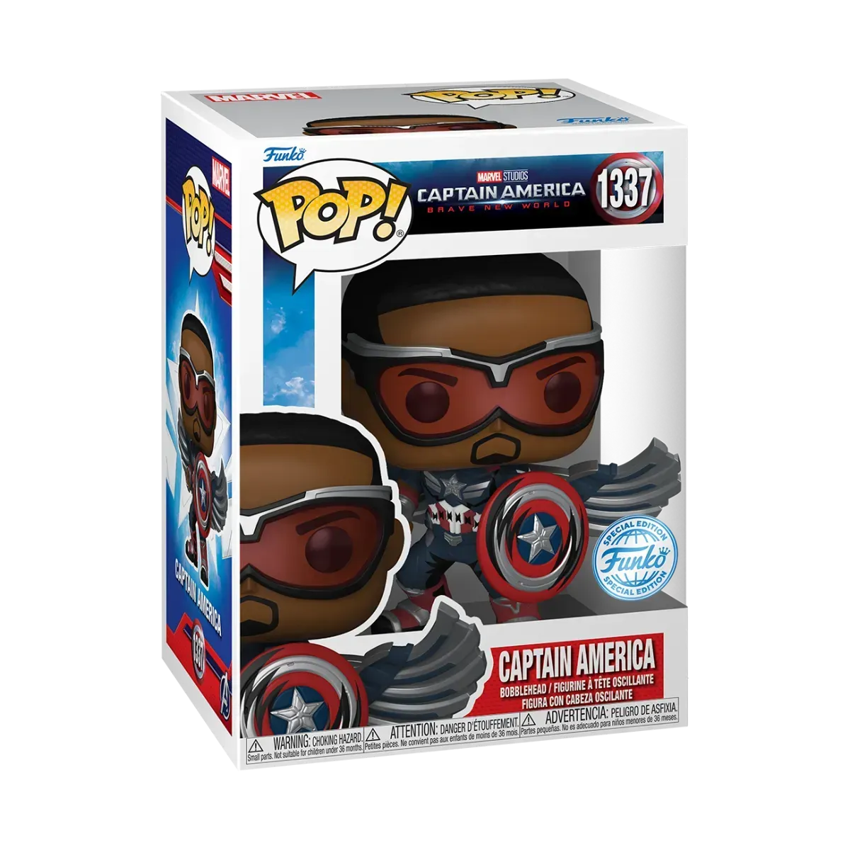 FUN77488 Captain America: Brave New World - Captain America Deco US Exclusive Pop! Vinyl [RS] - Funko - Titan Pop Culture