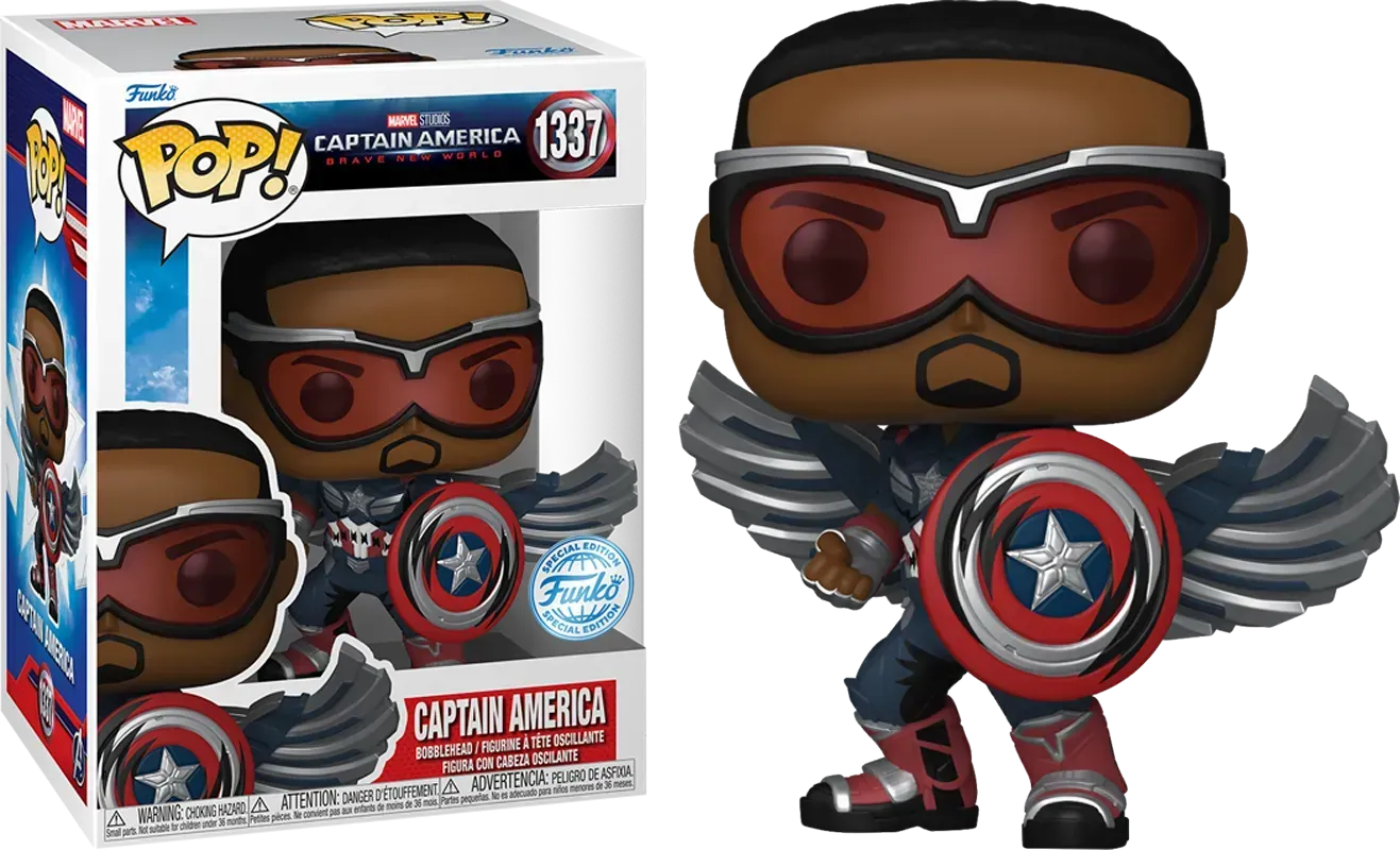 FUN77488 Captain America: Brave New World - Captain America Deco US Exclusive Pop! Vinyl [RS] - Funko - Titan Pop Culture