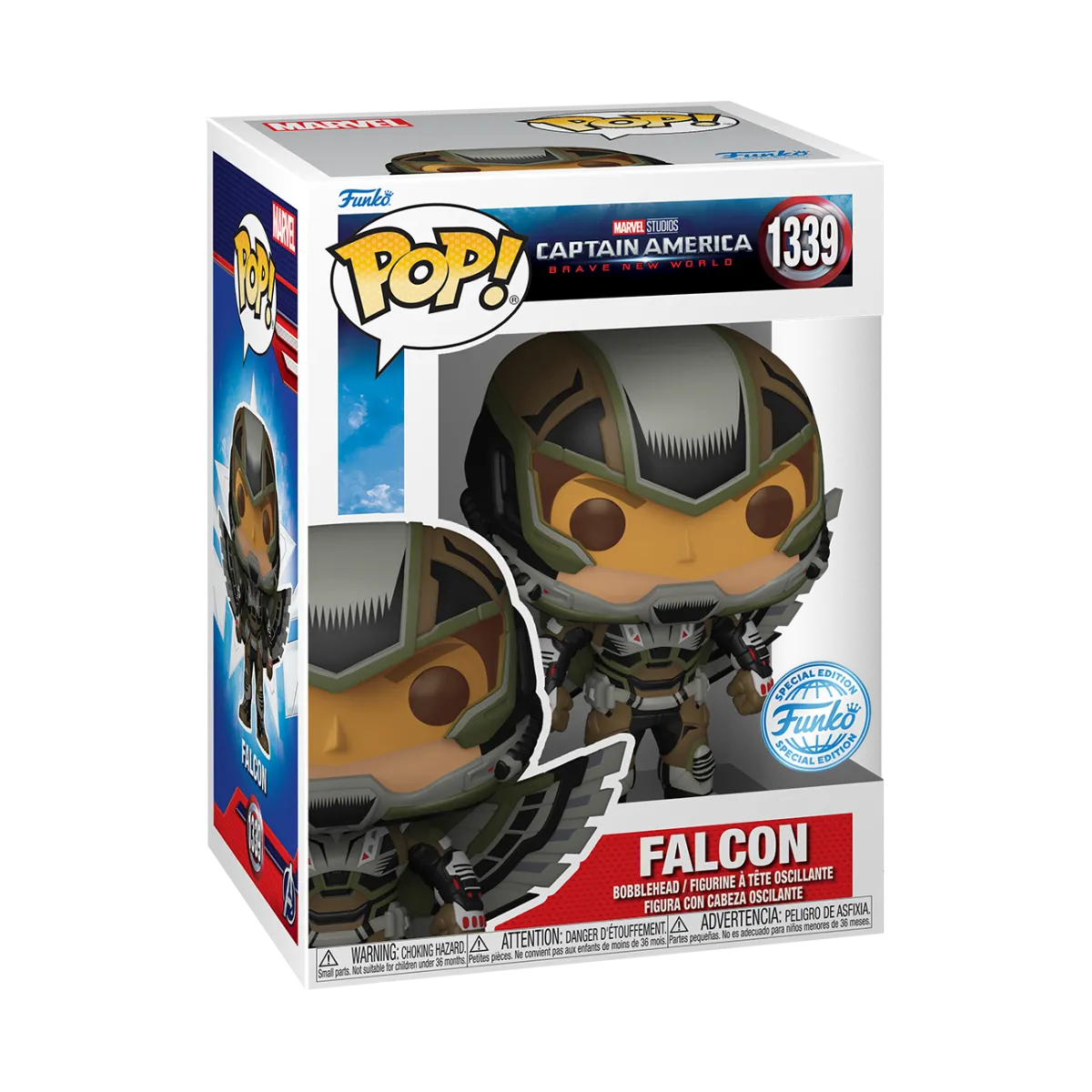 FUN77490 Captain America: Brave New World - Falcon Deco US Exclusive Pop! Vinyl [RS] - Funko - Titan Pop Culture