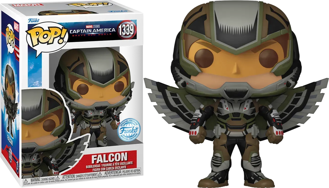 FUN77490 Captain America: Brave New World - Falcon Deco US Exclusive Pop! Vinyl [RS] - Funko - Titan Pop Culture