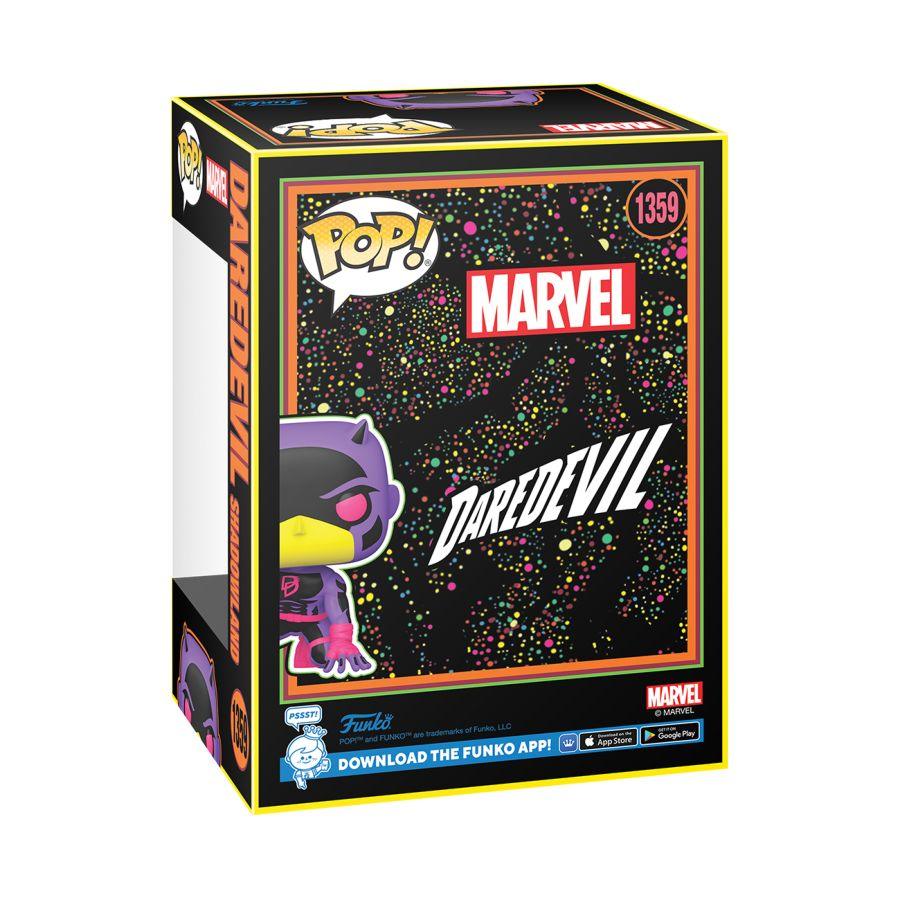 FUN77544 Marvel Comics - Daredevil (Shadowlands) US Exclusive Blacklight Pop! Vinyl [RS] - Funko - Titan Pop Culture