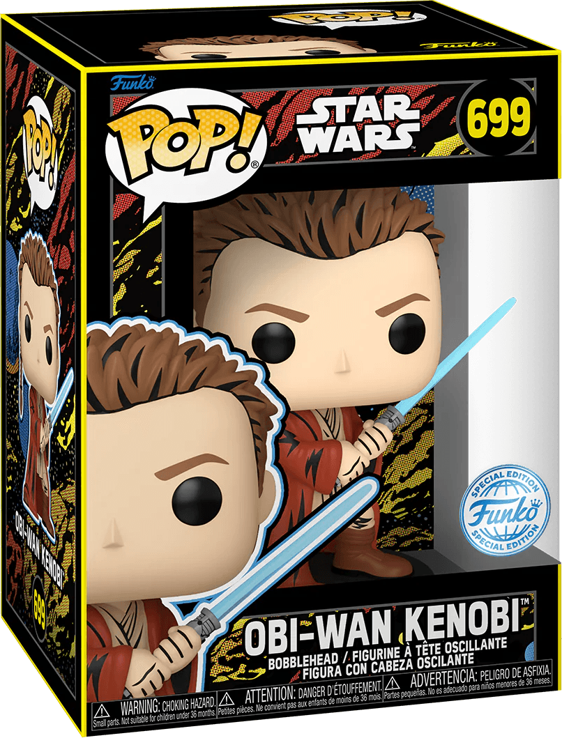 FUN77952 Star Wars: Phantom Menace 25th Anniversary - Obi-Wan Kenobi US Exclusive Retro Pop! Vinyl [RS] - Funko - Titan Pop Culture