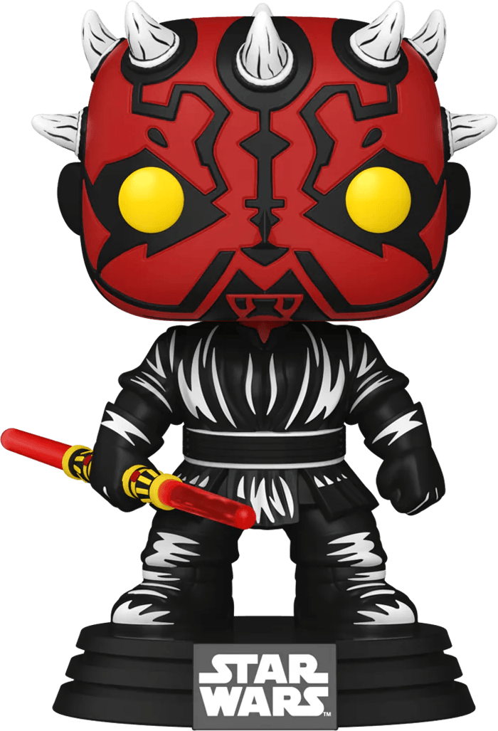 FUN77953 Star Wars: Phantom Menace 25th Anniversary - Darth Maul US Exclusive Retro Pop! Vinyl [RS] - Funko - Titan Pop Culture