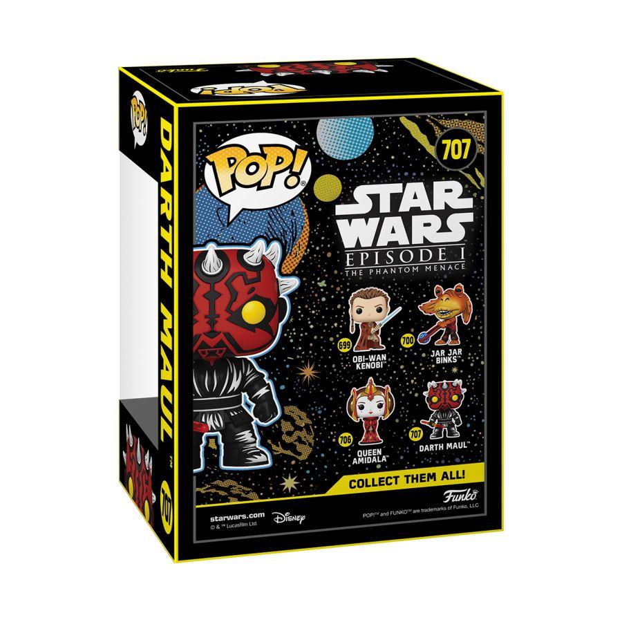 FUN77953 Star Wars: Phantom Menace 25th Anniversary - Darth Maul US Exclusive Retro Pop! Vinyl [RS] - Funko - Titan Pop Culture