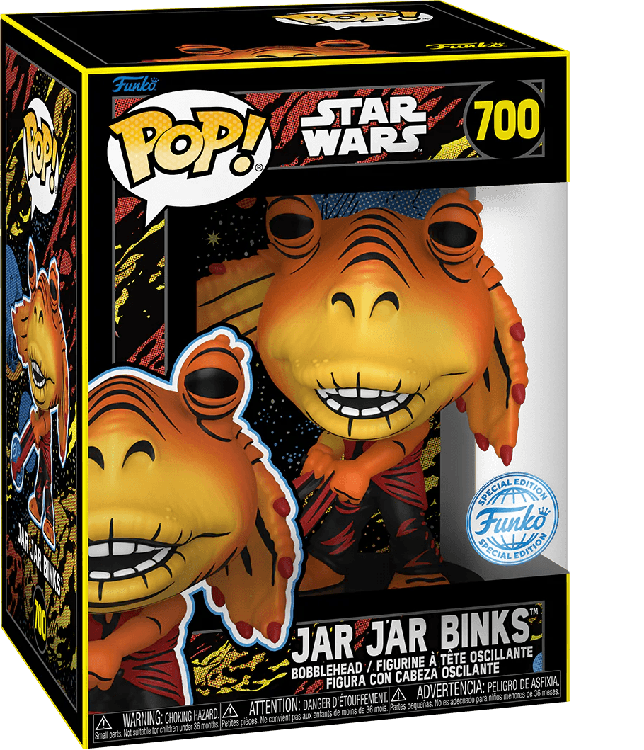 FUN77954 Star Wars: Phantom Menace 25th Anniversary - Jar Jar Binks US Exclusive Retro Pop! Vinyl [RS] - Funko - Titan Pop Culture