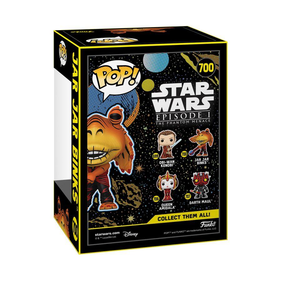 FUN77954 Star Wars: Phantom Menace 25th Anniversary - Jar Jar Binks US Exclusive Retro Pop! Vinyl [RS] - Funko - Titan Pop Culture