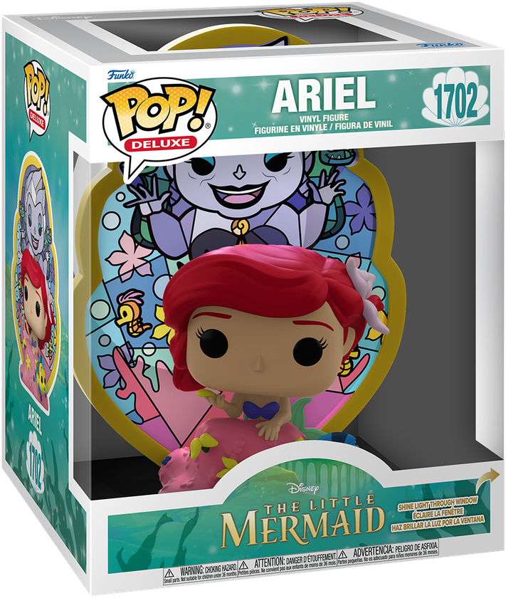 The Little Mermaid (1989) - Ariel (Stained Glass) Pop! Deluxe
