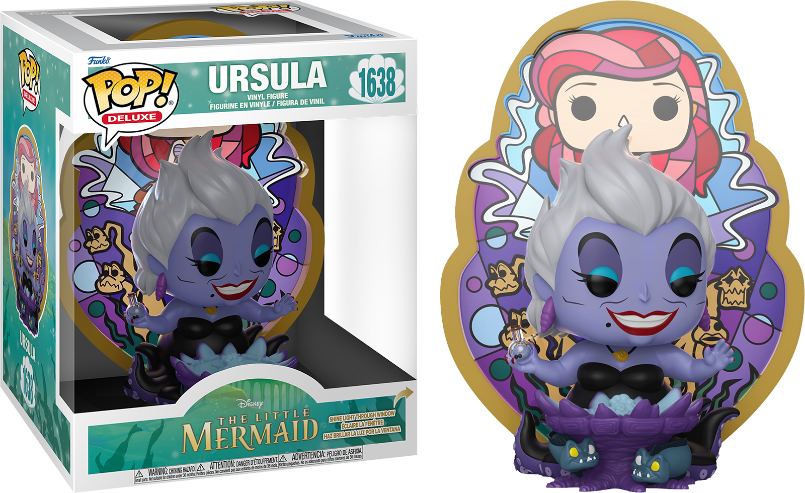 Disney: Villains - Ursula (Stained Glass) Pop! Deluxe