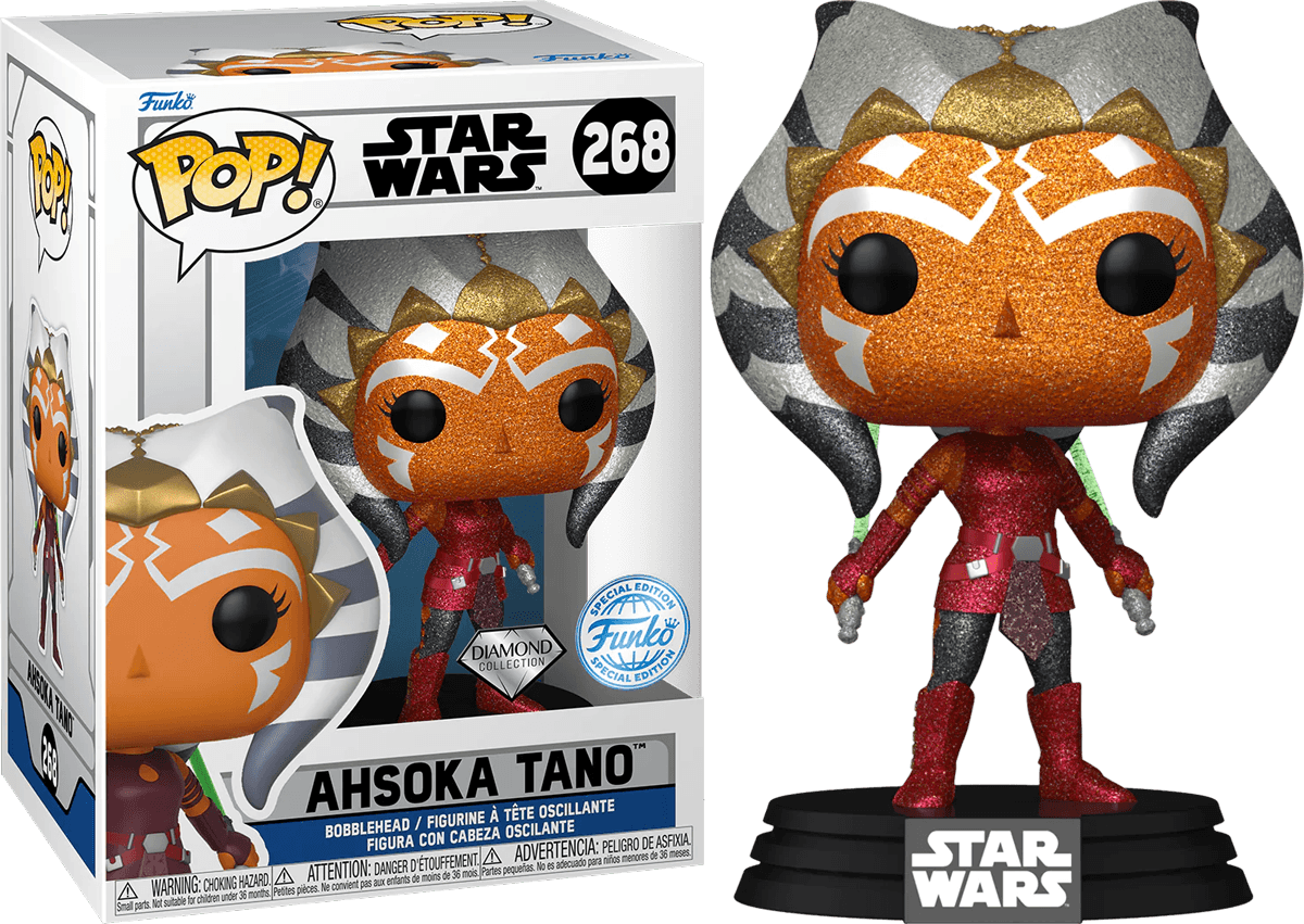 FUN78009 Star Wars: Clone Wars - Ahsoka Tano US Exclusive Diamond Glitter Pop! Vinyl [RS] - Funko - Titan Pop Culture