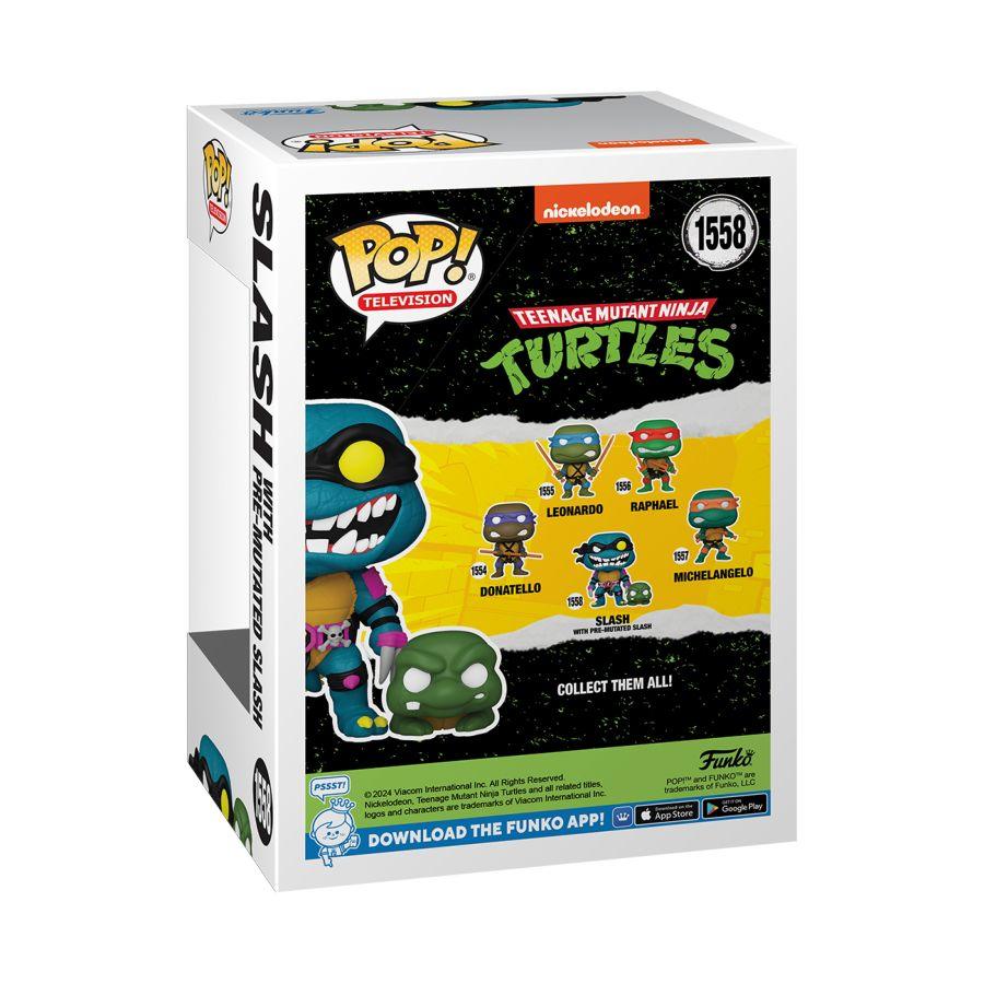 FUN78048 Teenage Mutant Ninja Turtles - Slash w/Mouser Pop! Vinyl - Funko - Titan Pop Culture