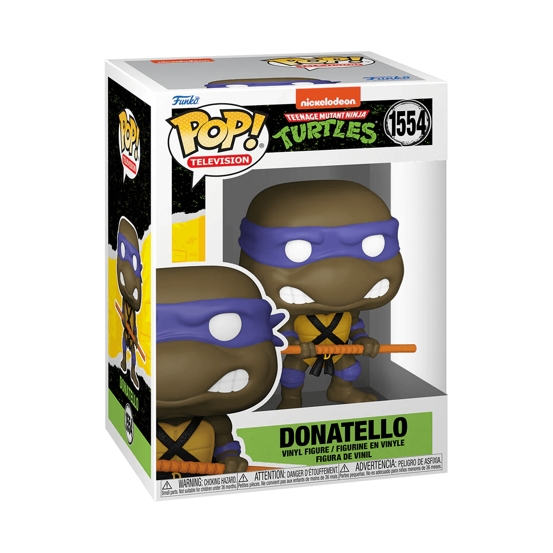 FUN78049 Teenage Mutant Ninja Turtles - Donatello with Bo Staff Pop! Viny - Funko - Titan Pop Culture