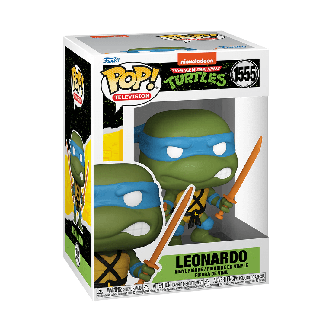 FUN78054 Teenage Mutant Ninja Turtles - Leonardo with Training Swords Pop! Vinyl - Funko - Titan Pop Culture