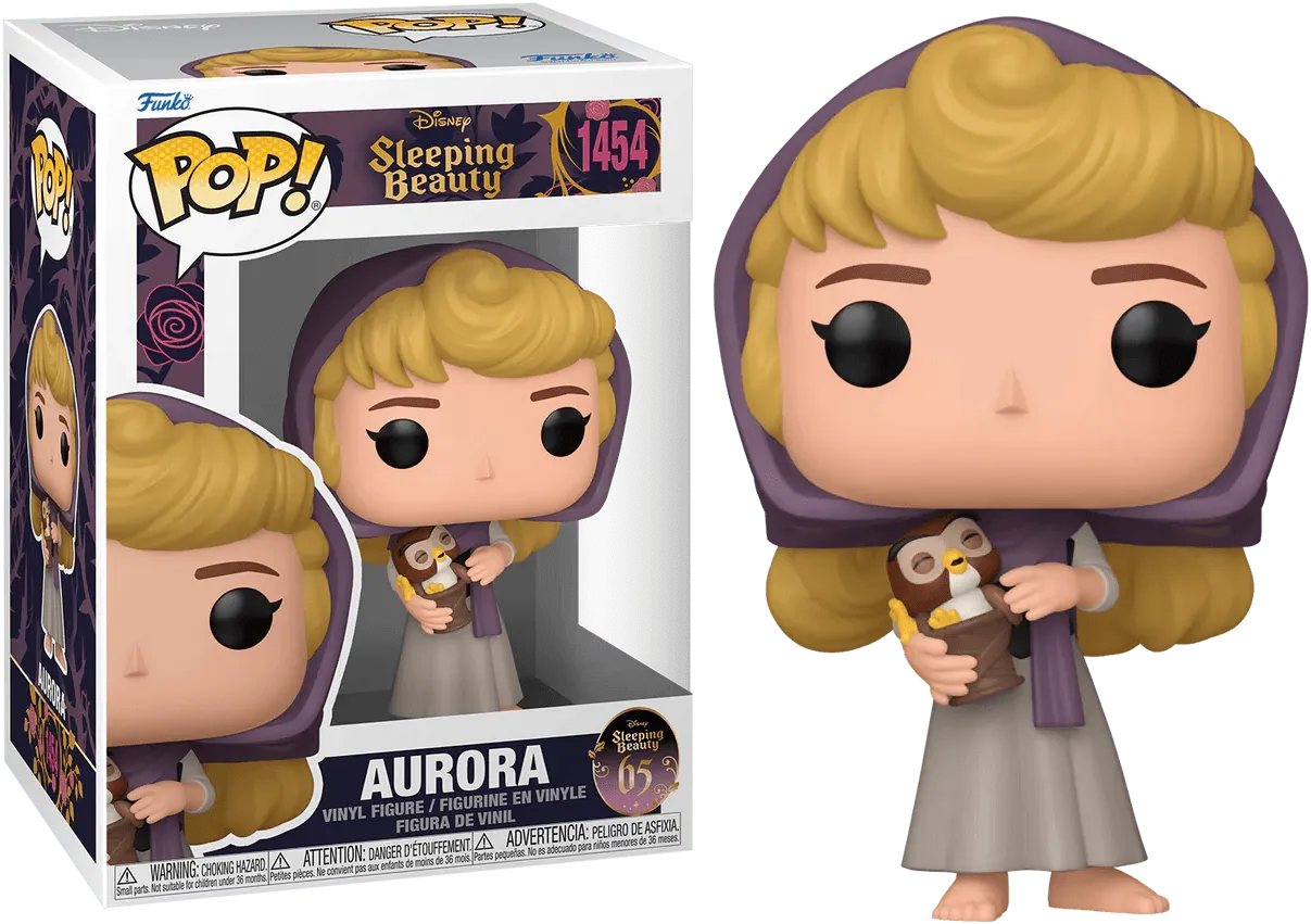 FUN78181 Sleeping Beauty: 65th Anniversary - Aurora with Owl Pop! Vinyl - Funko - Titan Pop Culture