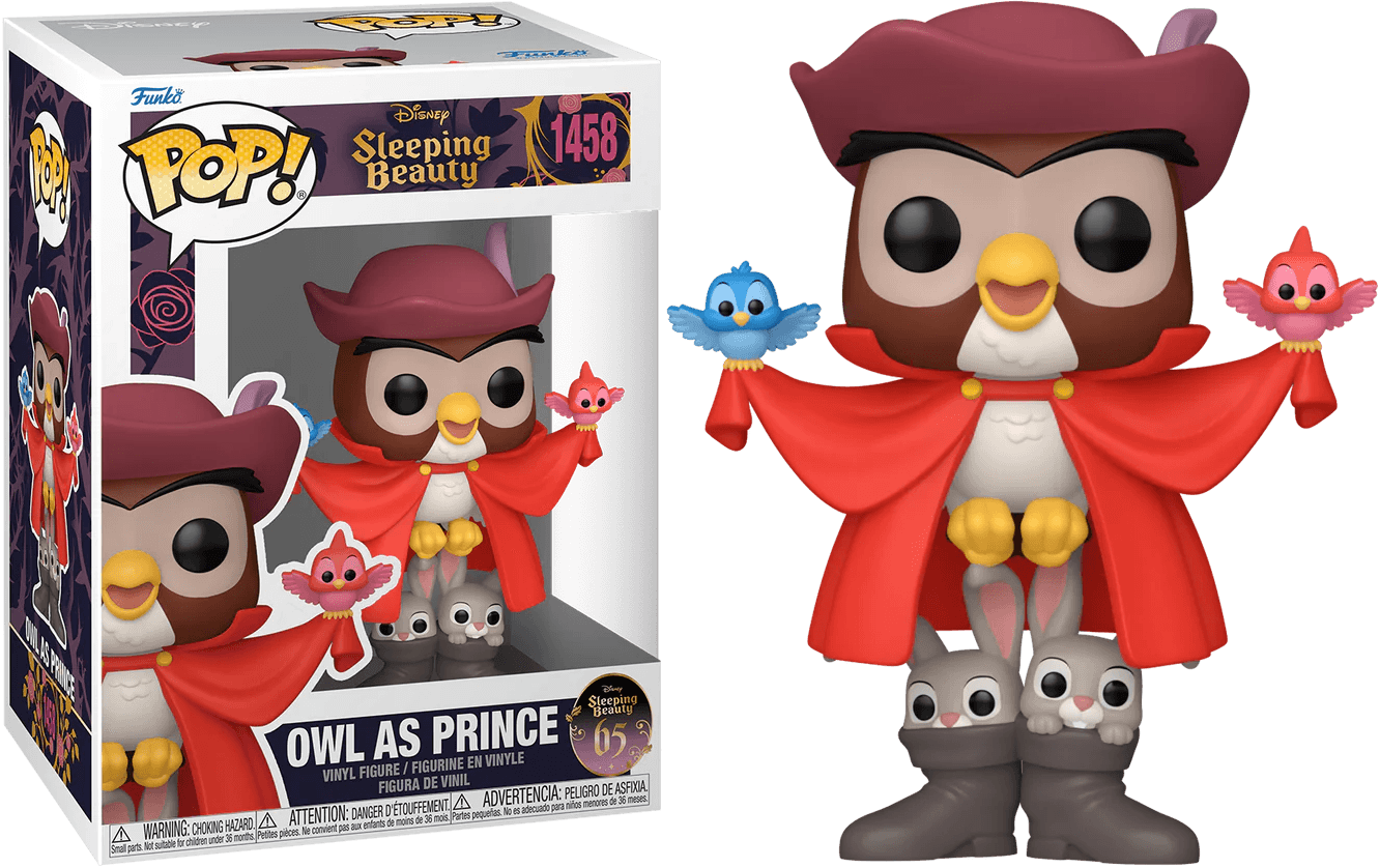 FUN78185 Sleeping Beauty: 65th Anniversary - Owl as Prince Pop! Vinyl - Funko - Titan Pop Culture