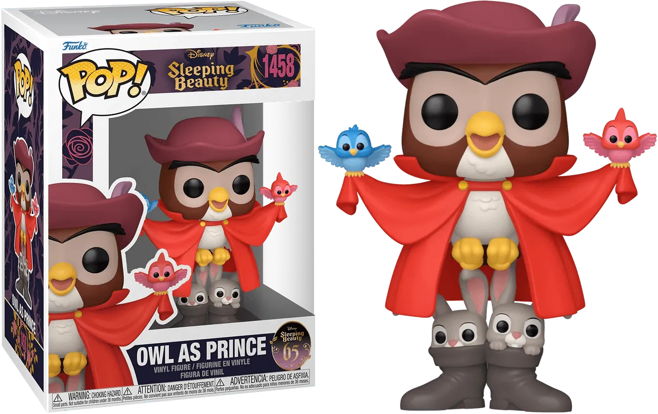 FUN78185 Sleeping Beauty: 65th Anniversary - Owl as Prince Pop! Vinyl - Funko - Titan Pop Culture