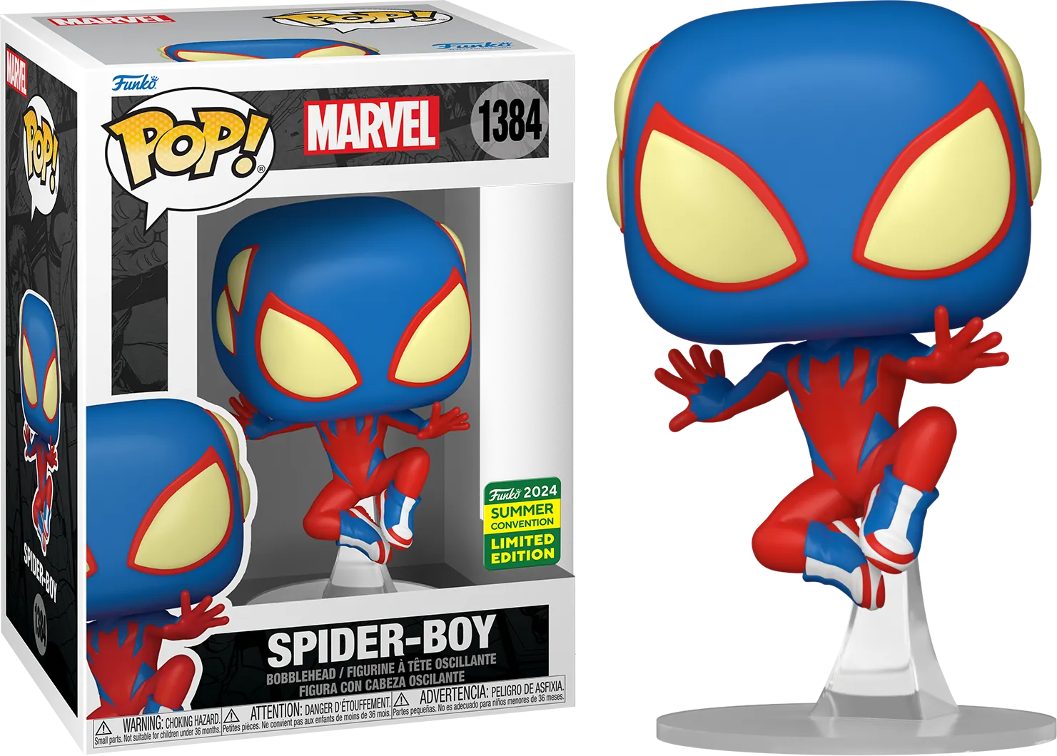 FUN78244 Marvel - Spider-Boy Pop! Vinyl (2024 Summer Convention Exclusive) - Funko - Titan Pop Culture