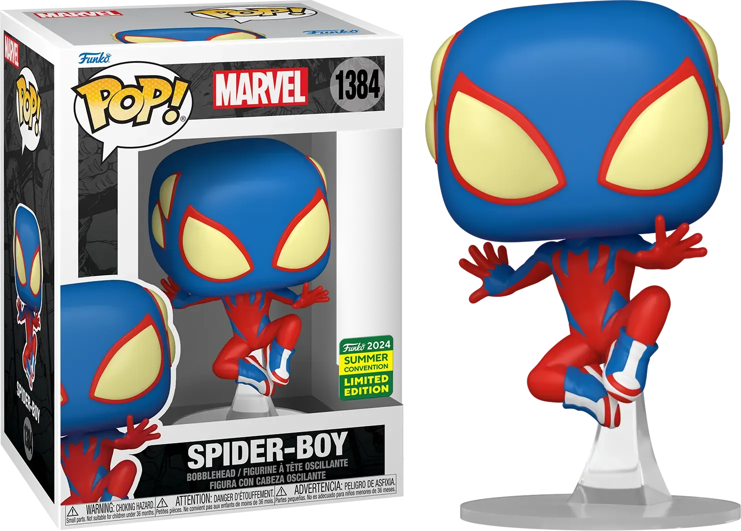 FUN78244 Marvel - Spider-Boy Pop! Vinyl (2024 Summer Convention Exclusive) - Funko - Titan Pop Culture