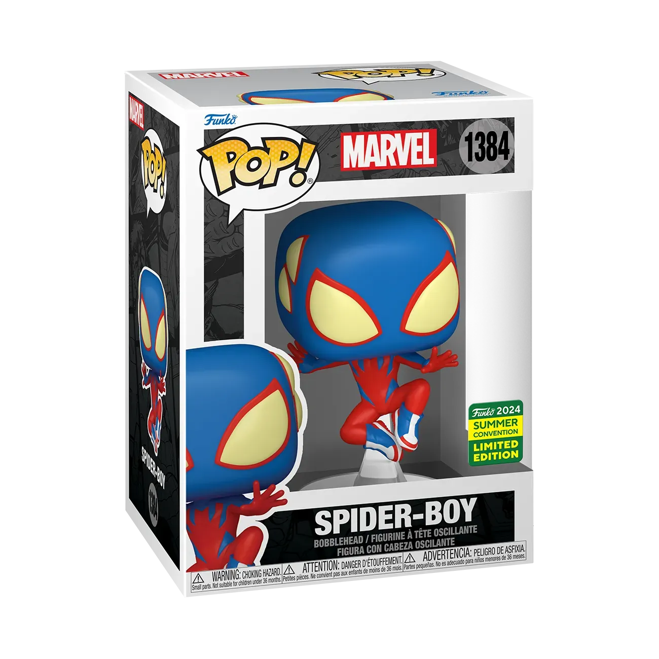 FUN78244 Marvel - Spider-Boy Pop! Vinyl (2024 Summer Convention Exclusive) - Funko - Titan Pop Culture