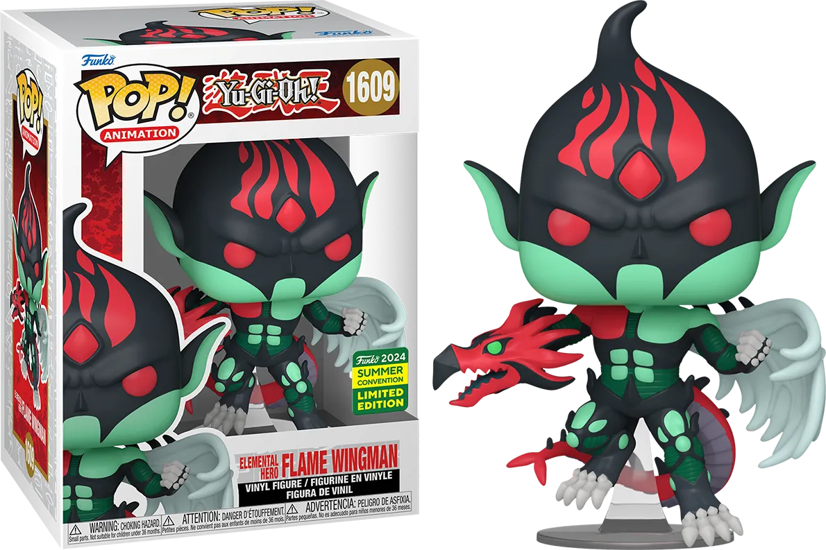 FUN78254 Yu-Gi-Oh! - Elemental Hero Flame Wingman Pop! Vinyl (2024 Summer Convention Exclusive) - Funko - Titan Pop Culture