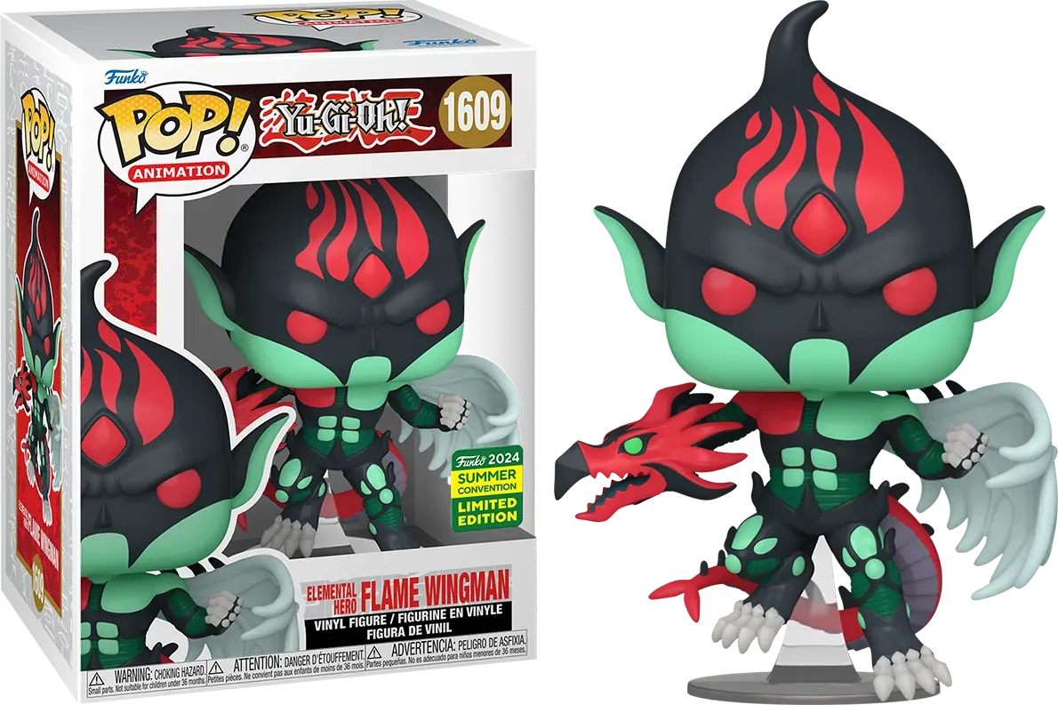 FUN78254 Yu-Gi-Oh! - Elemental Hero Flame Wingman Pop! Vinyl (2024 Summer Convention Exclusive) - Funko - Titan Pop Culture