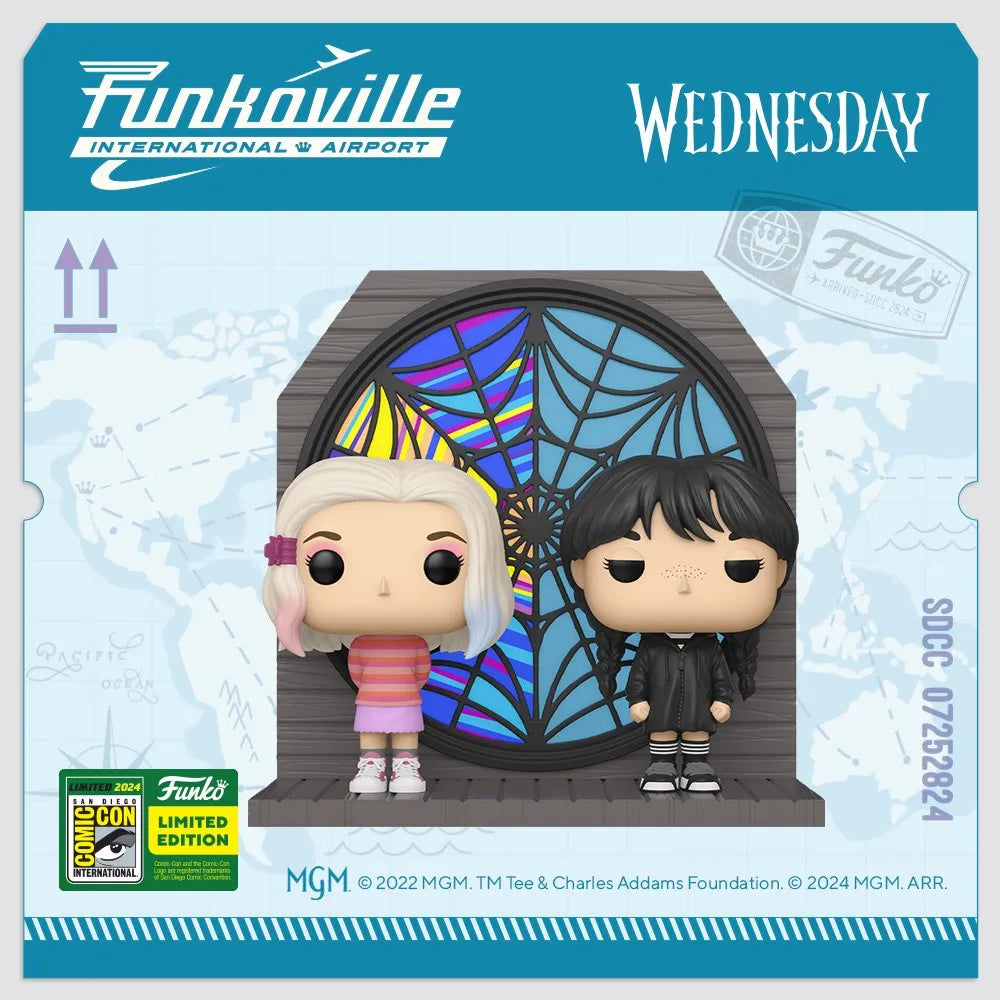 FUN78319 Wednesday (2022) - Wednesday & Enid Pop! Moment Vinyl (2024 Summer Convention Exclusive) - Funko - Titan Pop Culture