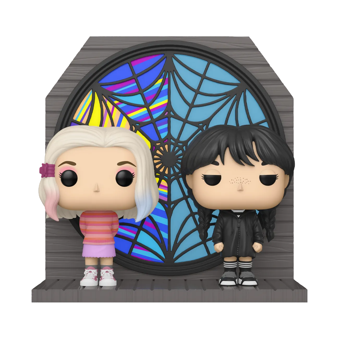 FUN78319 Wednesday (2022) - Wednesday & Enid Pop! Moment Vinyl (2024 Summer Convention Exclusive) - Funko - Titan Pop Culture