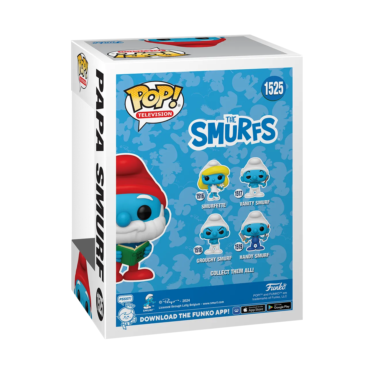 FUN78324 The Smurfs - Papa Smurf Pop! Vinyl (2024 Summer Convention Exclusive) - Funko - Titan Pop Culture