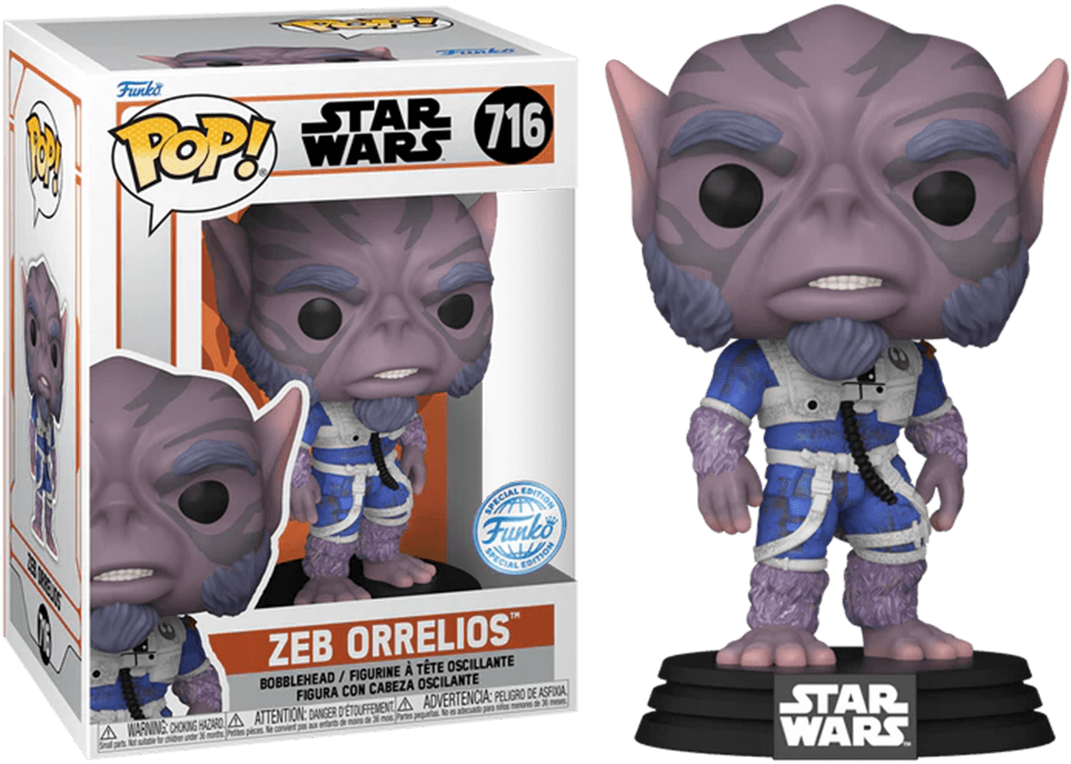 FUN78341 Star Wars: The Mandalorian - Zeb Orrelios US Exclusive Pop! Vinyl [RS] - Funko - Titan Pop Culture