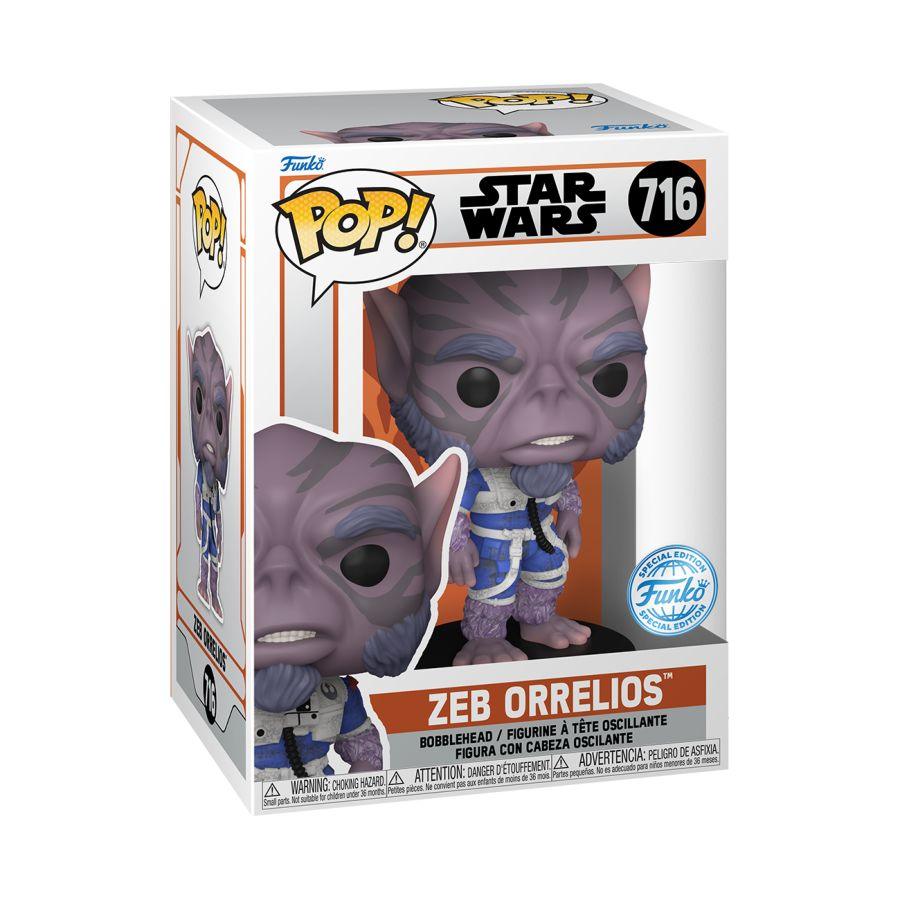 FUN78341 Star Wars: The Mandalorian - Zeb Orrelios US Exclusive Pop! Vinyl [RS] - Funko - Titan Pop Culture