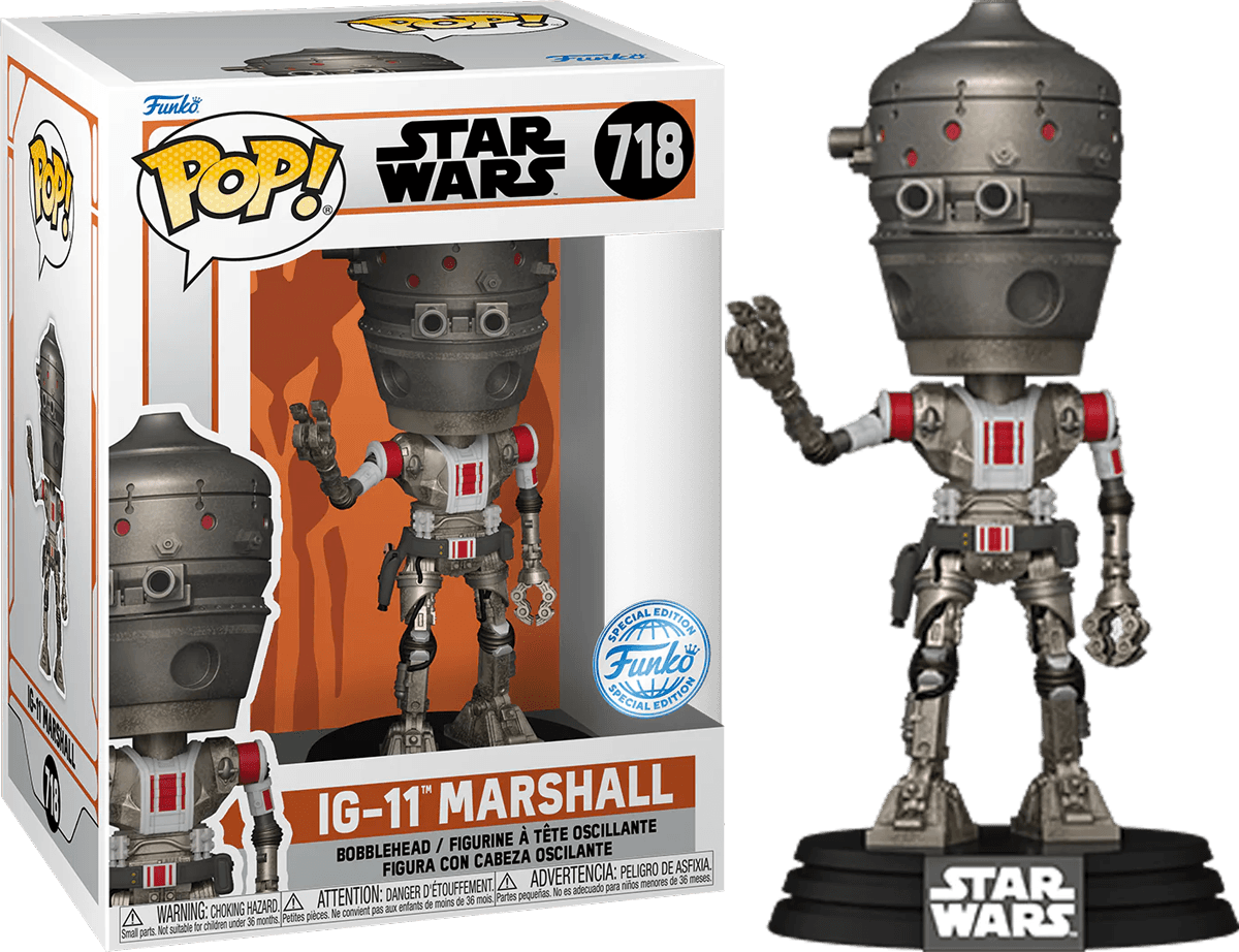 FUN78342 Star Wars: Mandalorian - IG-11 Marshall US Exclusive Pop! Vinyl [RS] - Funko - Titan Pop Culture