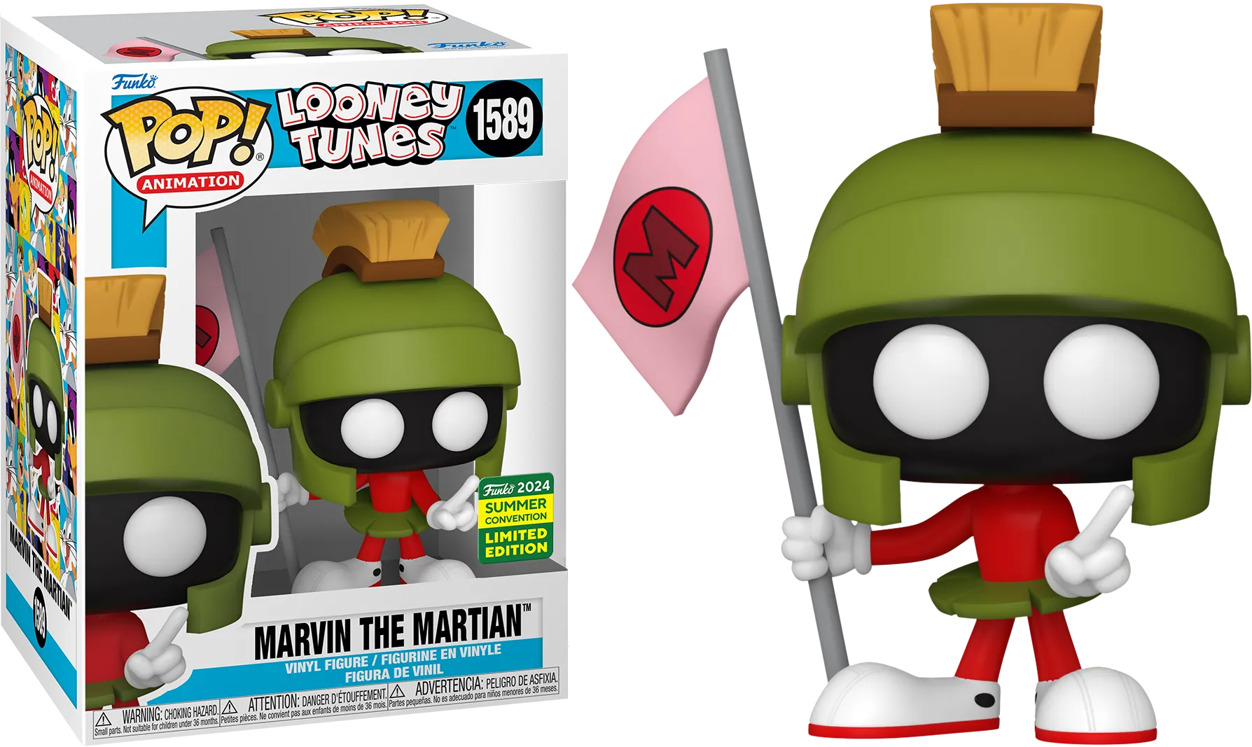 FUN78447 Looney Tunes - Marvin the Martian Pop! Vinyl (2024 Summer Convention Exclusive) - Funko - Titan Pop Culture