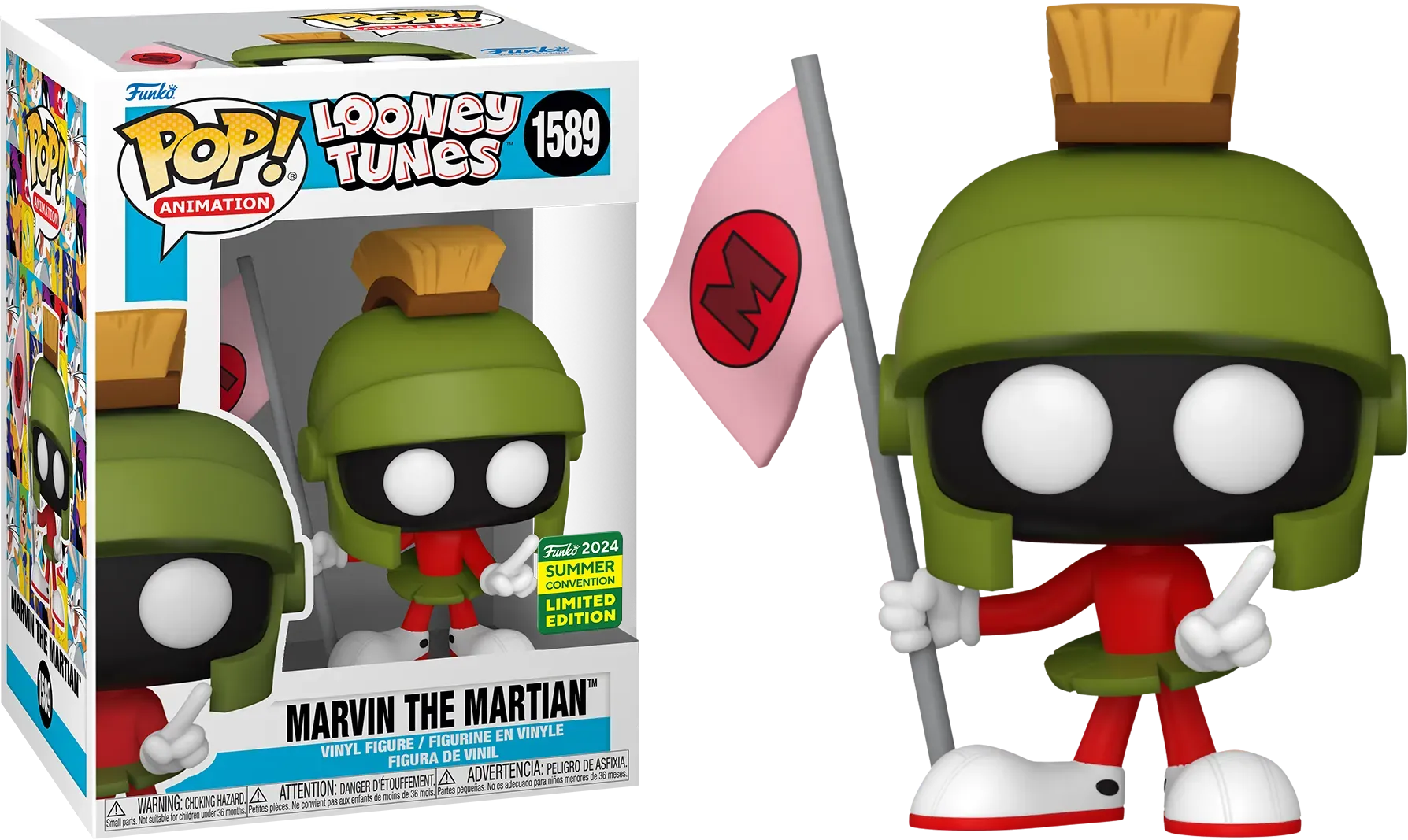 FUN78447 Looney Tunes - Marvin the Martian Pop! Vinyl (2024 Summer Convention Exclusive) - Funko - Titan Pop Culture