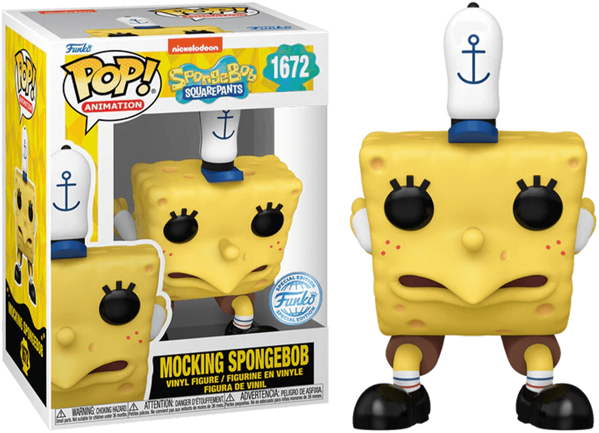 FUN78498 Spongebob: 25th Anniversary - Mocking Spongebob US Exclusive Pop! Vinyl [RS] - Funko - Titan Pop Culture