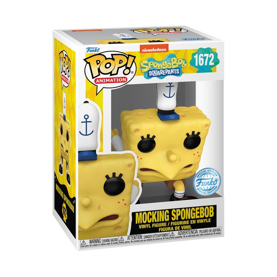 FUN78498 Spongebob: 25th Anniversary - Mocking Spongebob US Exclusive Pop! Vinyl [RS] - Funko - Titan Pop Culture