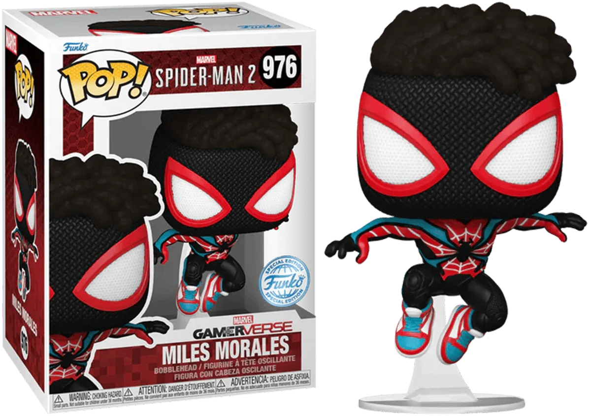 FUN78507 Spiderman 2 (VG'23) - Miles Morales in Evolved Suit US Exclusive Pop! Vinyl [RS] - Funko - Titan Pop Culture