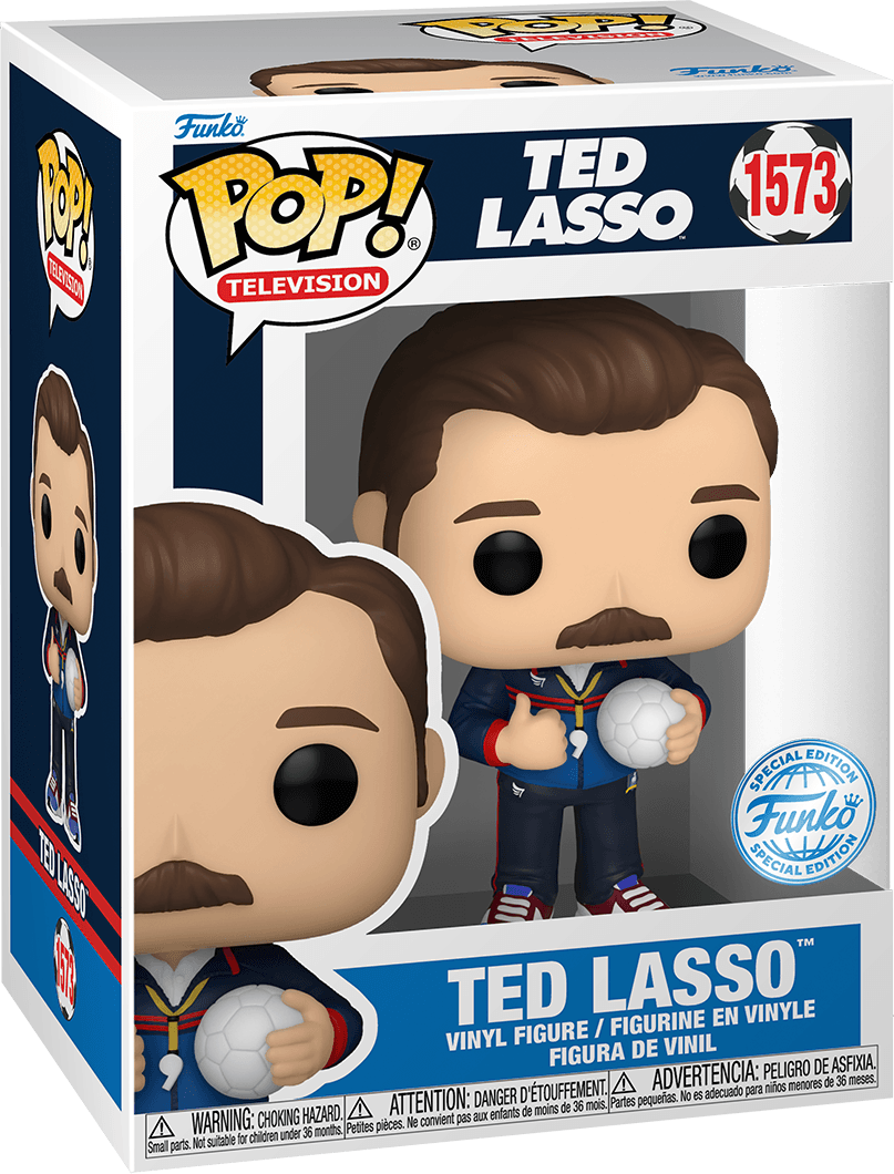 FUN78583 Ted Lasso - Ted Lasso (with ball) US Exclusive Pop! Vinyl [RS] - Funko - Titan Pop Culture