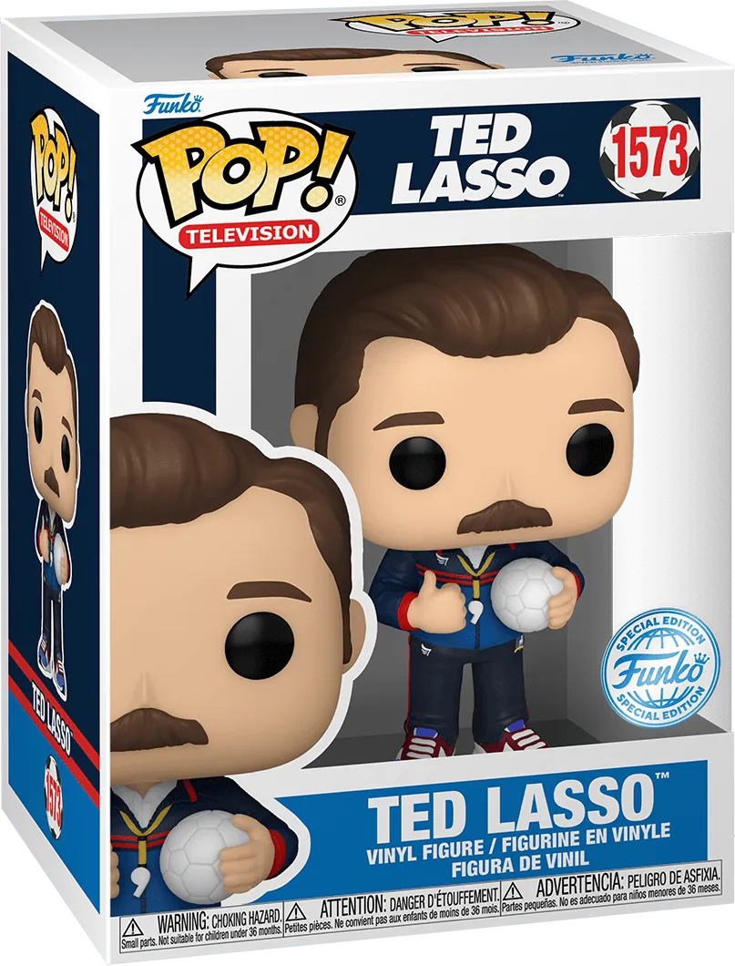 FUN78583 Ted Lasso - Ted Lasso (with ball) US Exclusive Pop! Vinyl [RS] - Funko - Titan Pop Culture