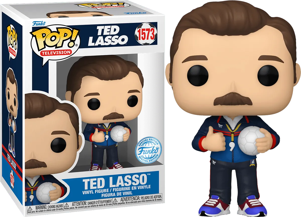 FUN78583 Ted Lasso - Ted Lasso (with ball) US Exclusive Pop! Vinyl [RS] - Funko - Titan Pop Culture