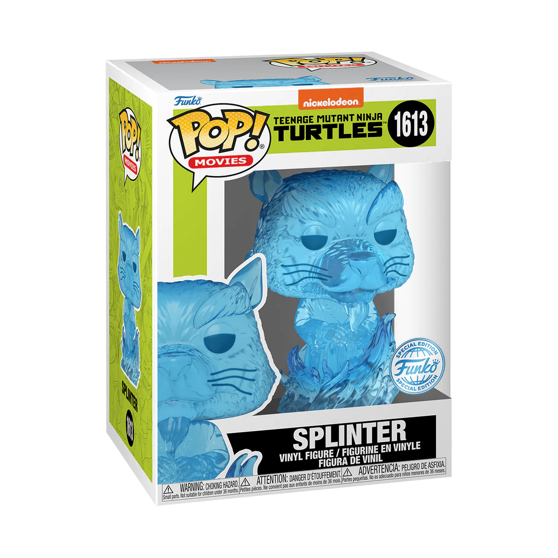 FUN78652 Teenage Mutant Ninja Turtles (1990) - Splinter US Exclusive Translucent Pop! Vinyl [RS] - Funko - Titan Pop Culture